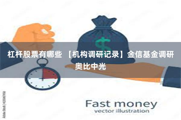 杠杆股票有哪些 【机构调研记录】金信基金调研奥比中光