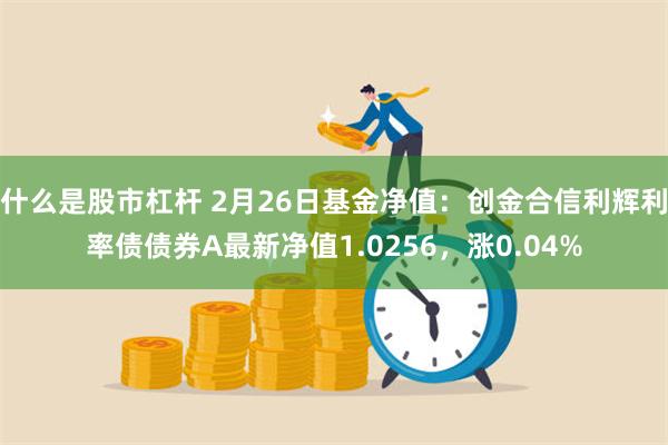 什么是股市杠杆 2月26日基金净值：创金合信利辉利率债债券A最新净值1.0256，涨0.04%