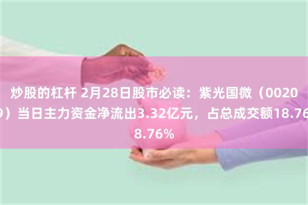 炒股的杠杆 2月28日股市必读：紫光国微（002049）当日主力资金净流出3.32亿元，占总成交额18.76%